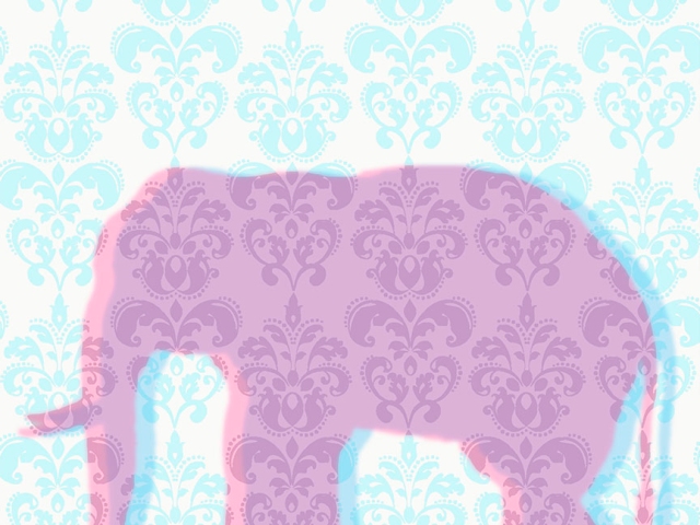Elephants for Artists Booklet 01 purple blue